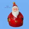 Wholesale Red ceramic santa claus statue for Christmas home decoration