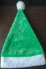 Wholesale Green Santa claus Velvet Plush Christmas Hats