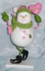 Wholesale resin xmas snowman decoration
