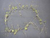 Wholesale Light-colored green garland with acrylic flowers,leaves and beads