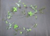 Wholesale Viridity garland decoration with acrylic flowers,leaves and beads