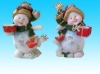 Wholesale promotional polyresin snowman figurine