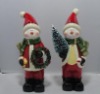 Wholesale Ceramic snowman decoration for Christmas