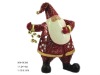 Wholesale christmas decoration polyresin santa ornament