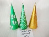 Wholesale art candle,christmas candle,taper cone decorative candle, candle ornament