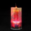 Wholesale Petal LED color changing fameless acrylic pillar candle