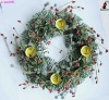 Wholesale Candle Artificial Christmas Wreath Fruit Berries Wreath