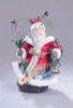 Wholesale Hotsale polyresin christmas figurine with santa claus
