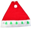 Wholesale Santa claus LED musical light up Christmas Hats with flashing lights