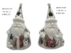 Wholesale Electroplating porcelain santa tealight holder