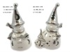 Wholesale Electroplating christmas snowman tealight holder