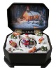 Wholesale Cube Plastic Musical Gift Box for Christmas