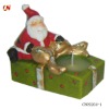Wholesale santa claus with candle Christmas present