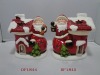 Wholesale X'mas ceramic decorative candle