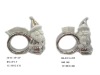 Wholesale Electroplating santa ceramic napkin ring
