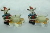 Wholesale Magnet Candle Holder Resin Christmas Item