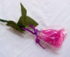 Wholesale crimson red rose shape candle