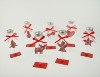 Wholesale wooden christmas candle holder