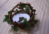 Wholesale Handmade nature candle basket with cherries waved by rattan