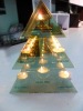 Wholesale Christmas tree style glass candle holder