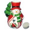 Wholesale Ceramic christmas house candle holder