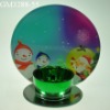 Wholesale christmas glass candle holder with mirror