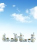 Wholesale Ceramic Christmas small candle holder