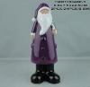 Ceramic purple glaze Santa Claus christmas decoration gift