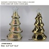 Wholesale ceramic christmas tree candle holder