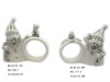 Wholesale Electroplating christmas santa napkin holder