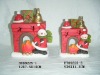 Wholesale ceramic christmas house candle holder
