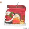 Wholesale Christmas ceramic snowman candle stand