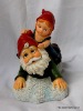 Wholesale Resin Santa Claus carry baby figures