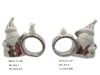 Wholesale Electroplating santa ceramic napkin holder