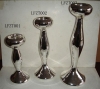 Wholesale silver vacumn glass candle stand