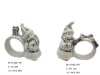 Wholesale Electroplating christmas santa napkin ring