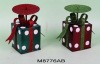 Wholesale christmas gift christmas decoration metal gift metal craft metal christmas candle holder