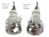 Wholesale Christmas santa electroplating tealight holder