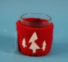 Wholesale wool christmas candle holder