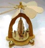 Wholesale Wooden christmas windmill w/candle holder