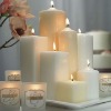 Wholesale good quality white square pillar candle
