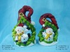 Wholesale Ceramic christmas with santa figurine for decoration and gift and home and garden