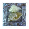 Wholesale 2pc Shell Designed Candle W/ Plate Size:13x13cm - A05304
