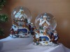 Wholesale Polyresin santa house water ball