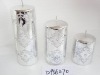 Wholesale christmas metallic shining candle