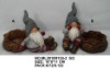 Wholesale 2asst santa with candle holder in polyresin for christmas decoration