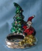 Wholesale ceramic X'mas candle holder, christmas tealight holder, christmas decoration