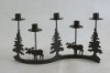 Wholesale Tree and deer christmas candle holder