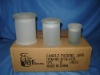 Wholesale Frost Glass Candle holder /Apothecary Jar