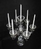 Wholesale fashion clear K9 crystal candle holder/wedding favor